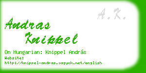 andras knippel business card